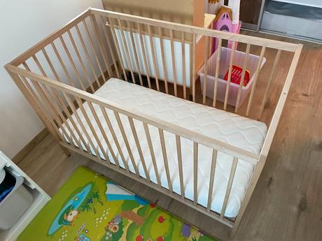Postieľka ikea sniglar a matrac segum, šírka (cm): 60,dĺžka (cm): 120