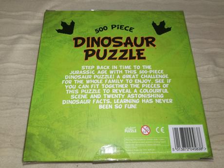 500 piece dinosaur puzzle nwi19, 
