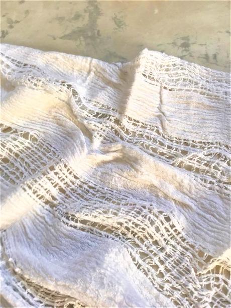 Bavlnená naturálna šatka na krk, xl