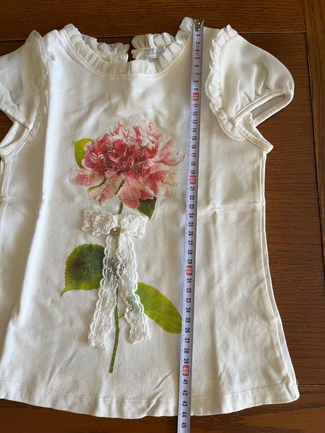 Elegantné tričko s kvetom a mašľou, mayoral,122