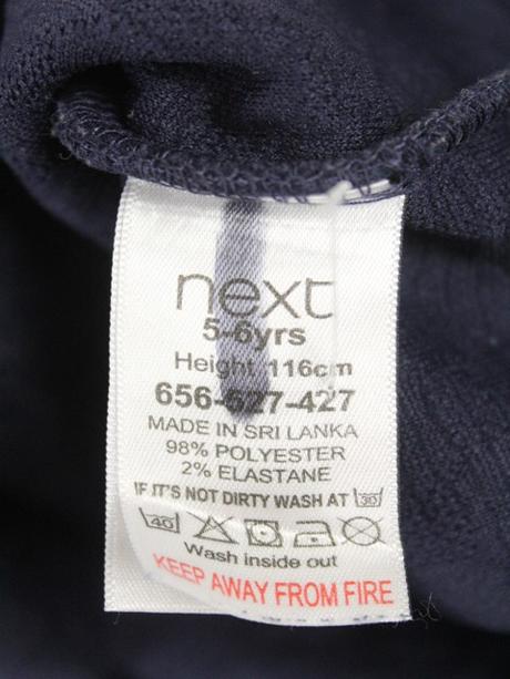 Štrukturované hrubšie šaty next veľ. 5-6 r. a, next,116