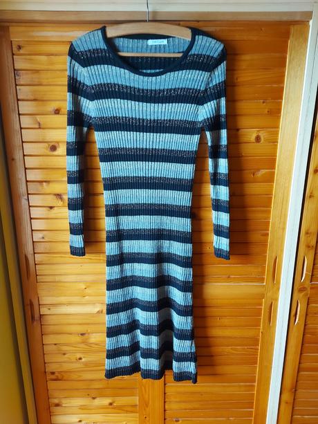 Jemné úpletové dlhé šaty joie clair, s