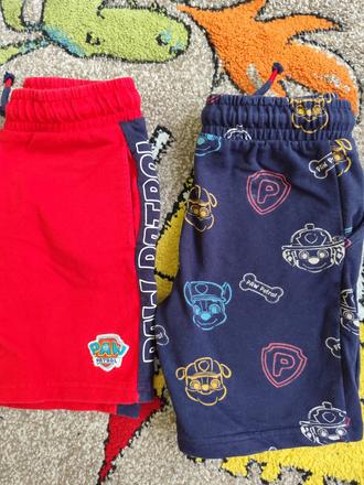 Krátke nohavice - 2x paw patrol, f&f,116