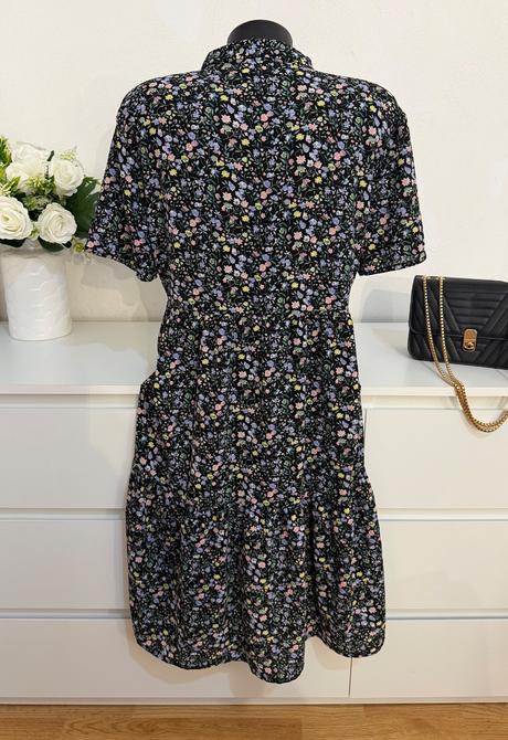 Kvetinové midi šaty jacqueline de yong elegantné, 40