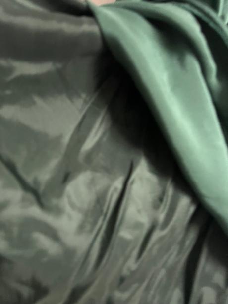 100 perc hodvab silk prekrasna zelena zelene talia, s