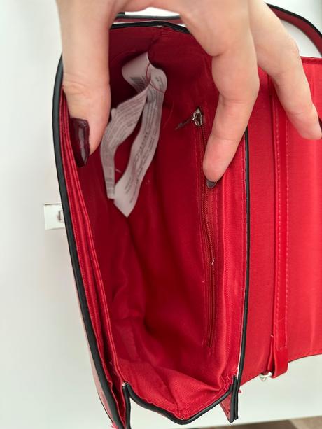 Štýlová stradivarius červená kabelka, stradivarius