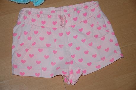 Kraťasky so srdiečkami, h&m,110