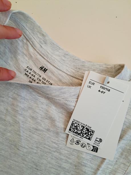 2ks tricka h&m 110/116, h&m,110 / 116