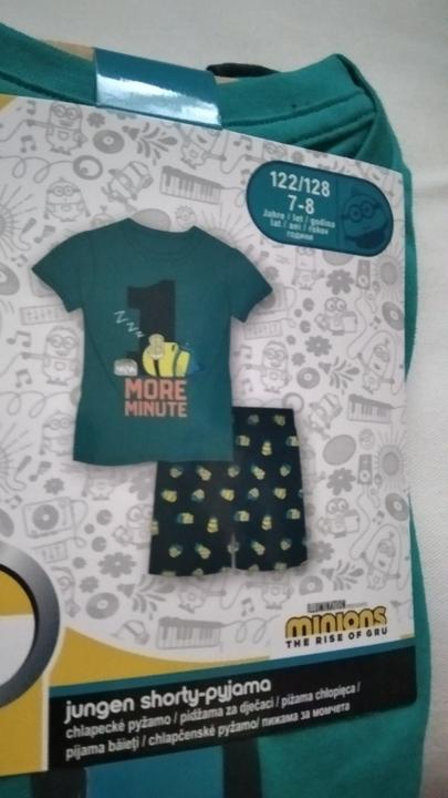 Pyžamo mimoni letné, 122 / 128