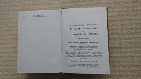 Franc-slov a slov-franc slovník, 
