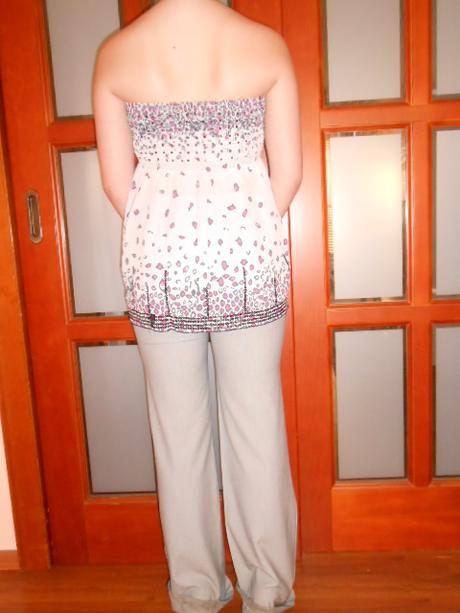 Letná blúzka bez ramienok veľ.s, c&a,s