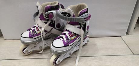 Rastúce kolieskovo-ľadové korčule s chráničmi 2v1, 32