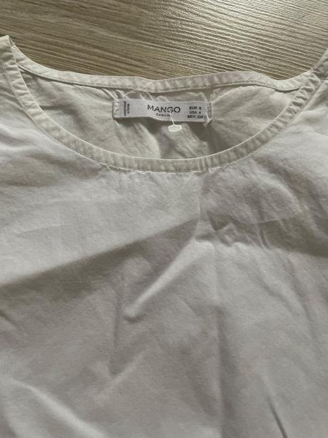 Biela blúzka s viazaním, mango,s