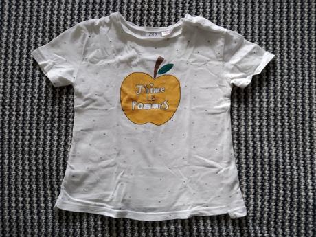 Zara tričko so žltým jabĺčkom, zara,110