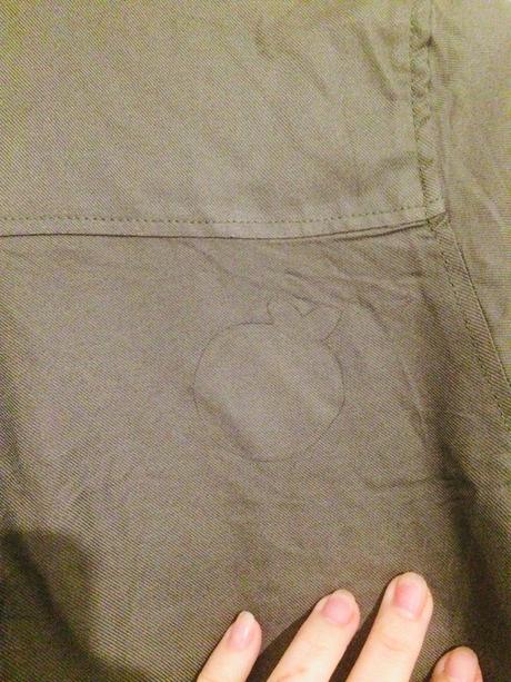 Khaki kosielka s nazehlovackami, h&m,158