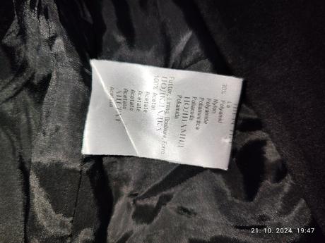 Vlnený kabát 70 percent vlna, l