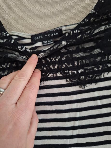 Pasikove tričko s cipkou, gate,m