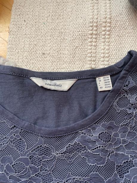 Čipkované tričko, tchibo,36