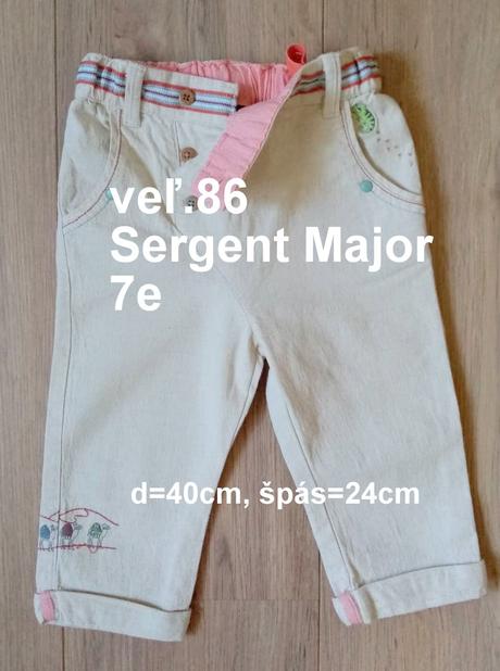 Letné nohavice veĺ.86 sergent major, sergent major,86