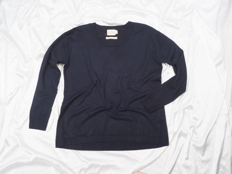 Kvalitný tmavomodrý pulover lindex, lindex,m