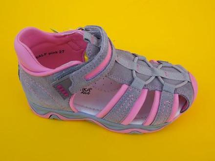 Detské kožené sandálky protetika ralf pink, protetika,31