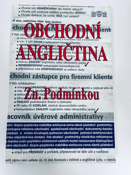 Obchodní angličtina  zn. podmínkou, 