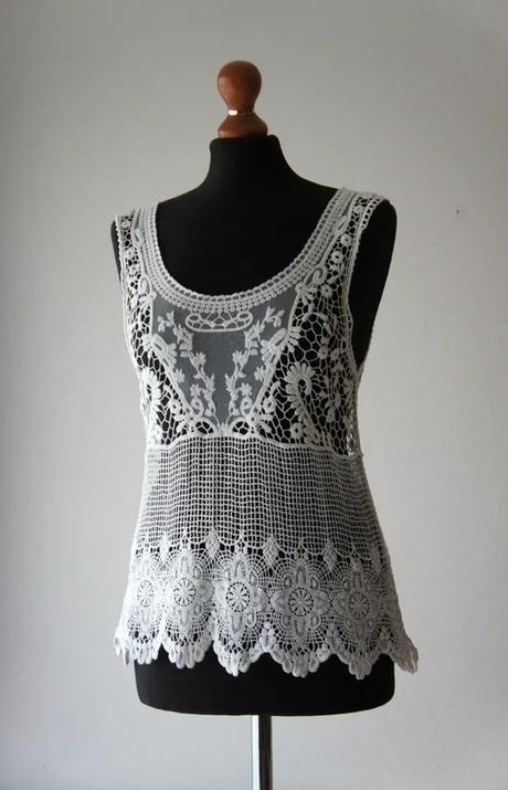 Čipkované tielko, s