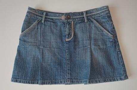 Riflová sukňa, mango,36