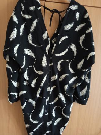 Čiernobiela tunika...saty, 