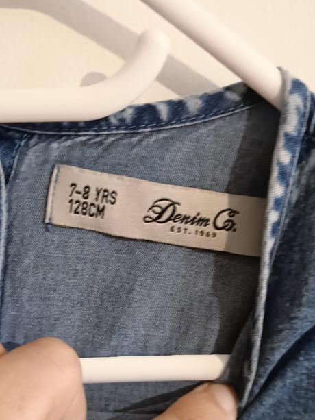 Tenké riflové šatky, denim co,128