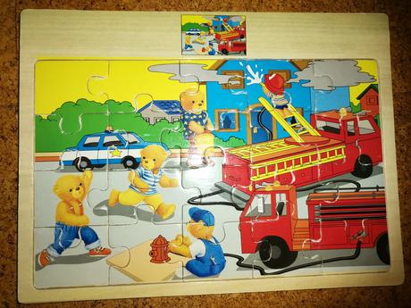 Detské drevené puzzle, 