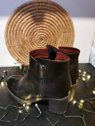 Kožené členkove čižmy, 38