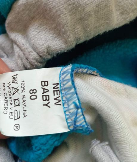 Tepláčiky a mikinka v. 80, new baby,80