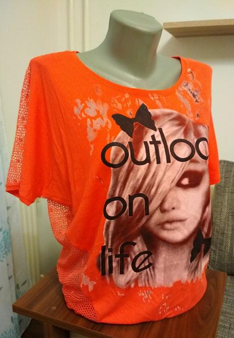 Tričko s netopierími rukávmi, m