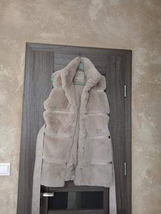 Hunaty kozusok bledohnedej farby, amisu,xs