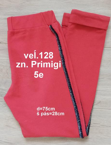 Tepláky veĺ.128, zn.primigi, primigi,128