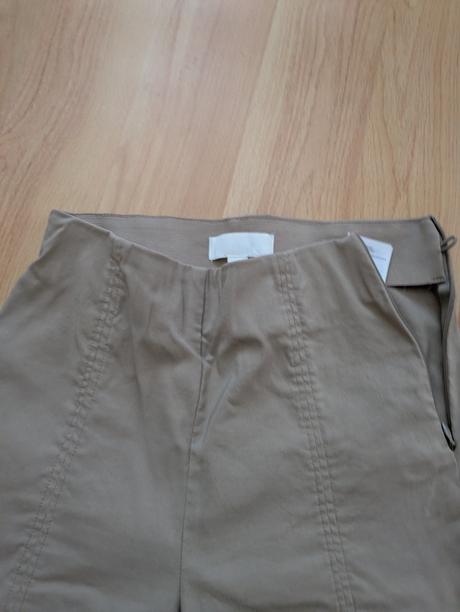 Hnedé elastické nohavice h&m xs, h&m,xs