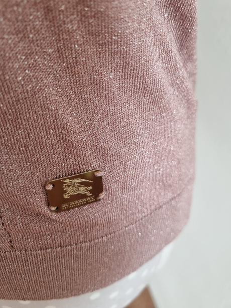 Fialkový pleteninkový top s vláknom burberry m, burberry,m