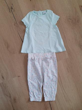 Letná súprava (tričko kr + nohavice), f&f,68