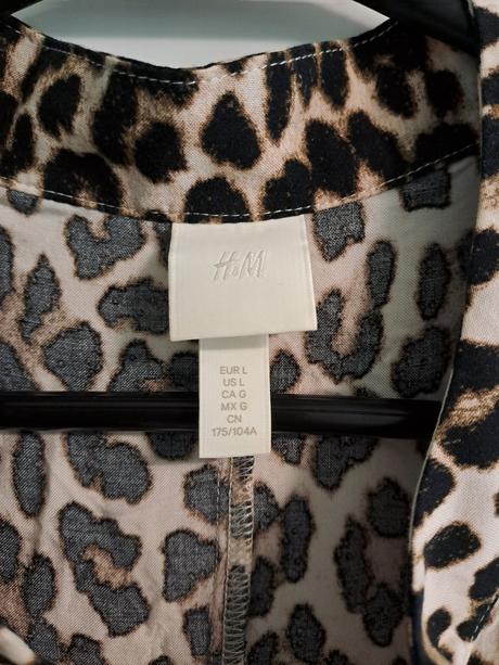 Leopard oversize šaty h&m, h&m,l