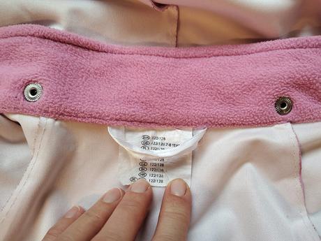 Ružová nepremokavá tenká bunda, 122