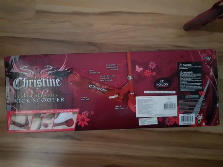 Fialova kolobezka od 6r.+orig.krabica, 