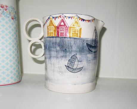 Džbán - námornícky, keramika, 