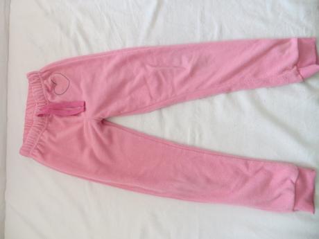 Ružové  flaušové nohavice, kids,122