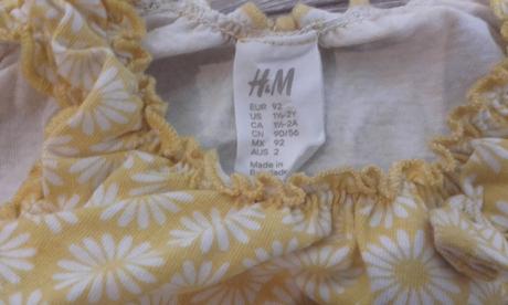 Tričká 2ks, h&m,92