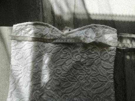 Biele čipkované šaty, v34-36, 36
