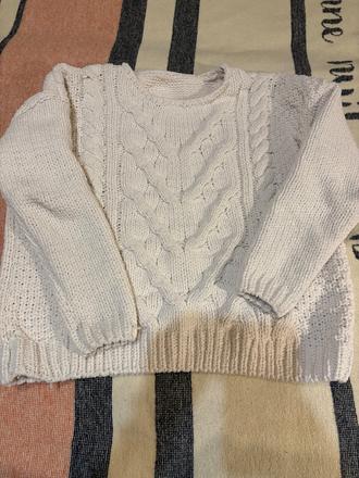 Pleteny oversized sveter, s