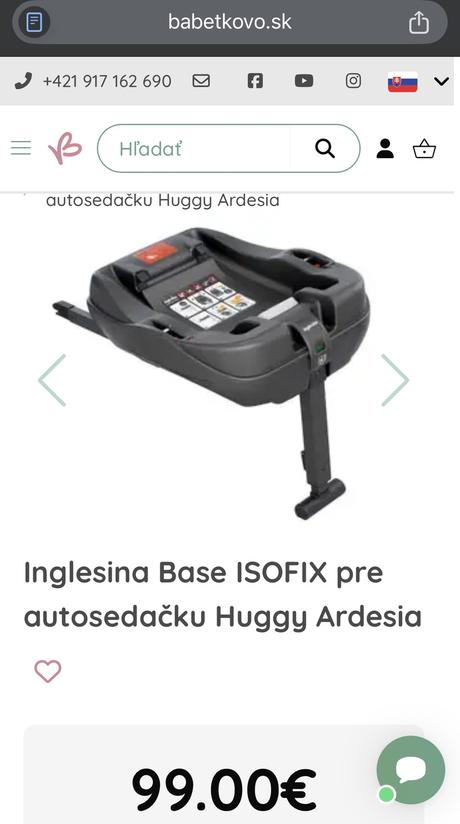 Isofix báza pre vajíčko inglesina, inglesina