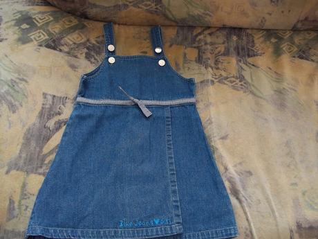 Riflové šaty na ramienka - 92, 92