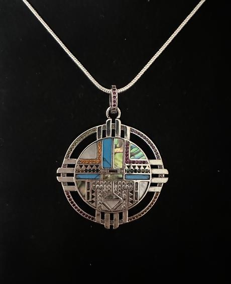 Strieborný prívesok symbol slnka ts, 